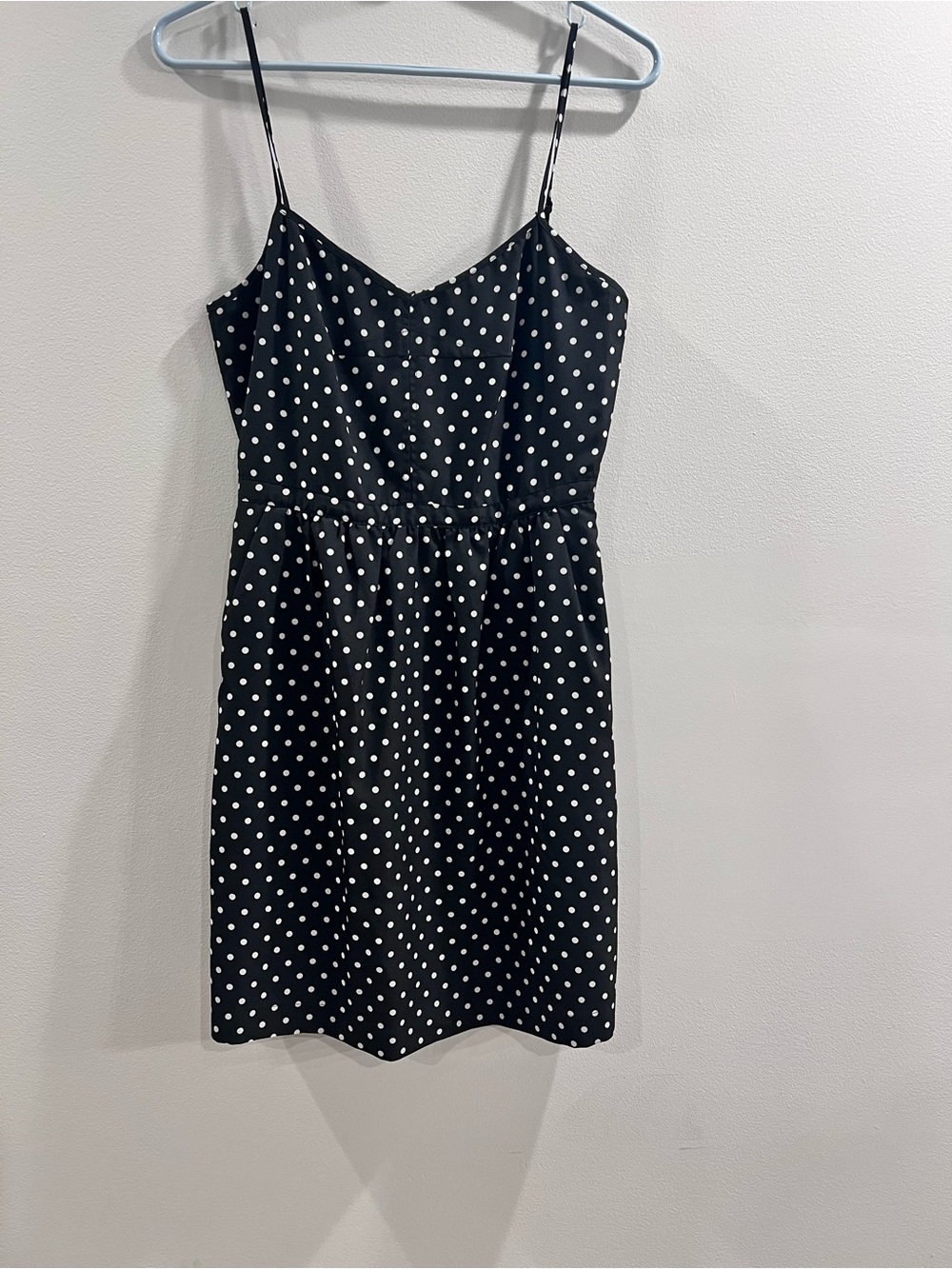 J. Crew Black and White Polka Dot Spaghetti Strap Dress/Seaside Cami Dress